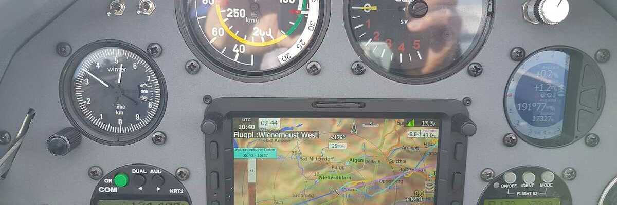 Flugwegposition um 10:40:07: Aufgenommen in der Nähe von Donnersbach, Österreich in 5255 Meter
